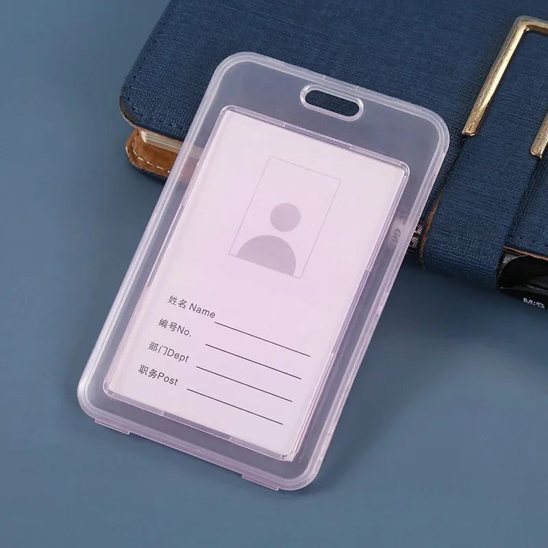 Women Men Card Cover Case Plastic Transparent Business Credit Cards Bank ID Card Sleeve Protect Holder Case for Student