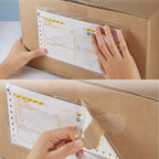 50pcs 15cmx 22cm Clear Adhesive Top Loading Packing List Clear Shipping Pouches,Mailing/Shipping Label Envelopes