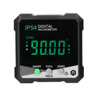 IP54 4x90° Portable Digital Inclinometer LCD Backlight Digital Protractor Slope Meter Digital Angle Ruler Single Side Magnetics