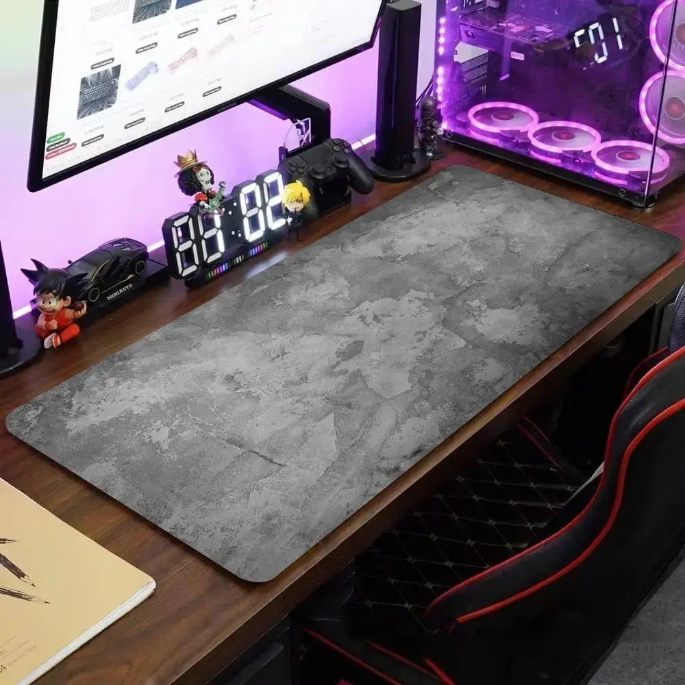 Grey series Mouse Pad Large Computer Office Game Table Mats XXL Rubber Anti-slip Gaming Keyboard Mousepads Long Desk Pads