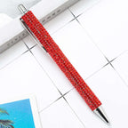 1 Piece Lytwtw's Ballpoint Pen Luxury Rhinestone Cute Wedding Rose Gold Metal Stationery School Office Supply High Quality Pens