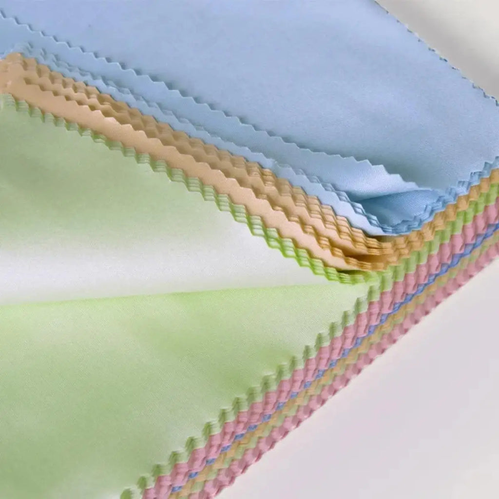 10/20/50/100pcs Chamois Glasses Cleaner Jewelry Care Wipe Cleaning Cloth Microfiber For Glasses Lens Phone Screen(Random Color)