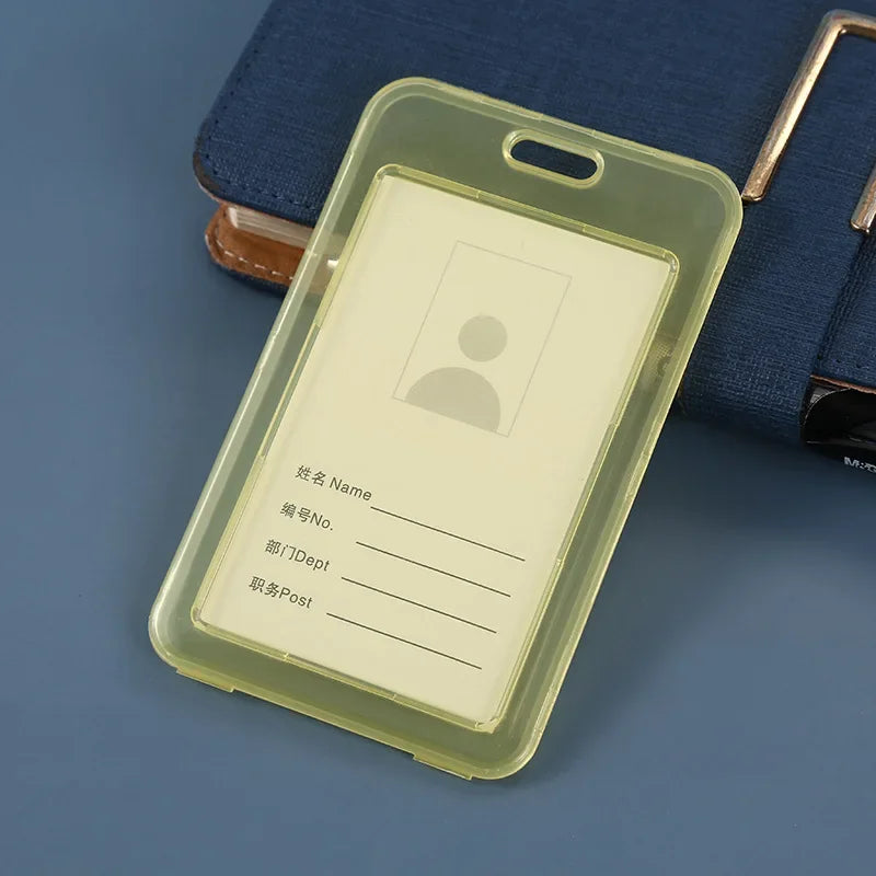 Women Men Card Cover Case Plastic Transparent Business Credit Cards Bank ID Card Sleeve Protect Holder Case for Student