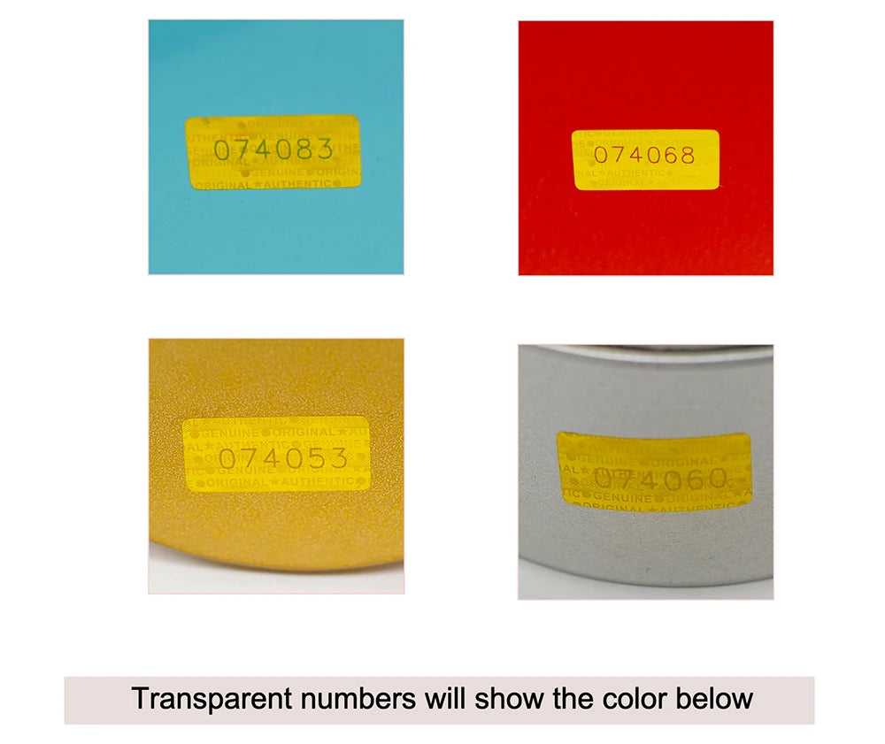 280pcs, Hologram Tamper Proof Stickers，Security Sealing Label ，Warranty Void Sticker， Unique  Serial Number， 20x10mm