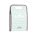 PP Accordion File Organizer Vertical Multi-Compartment Structure Expanding File Folder Portable Carry Handle Cute Pattern