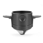 Folding Hand Brewed Coffee Filter Coffee Dripper Cone for Drip Coffee and Tea with Stainless Steel Holder No Filter Paper