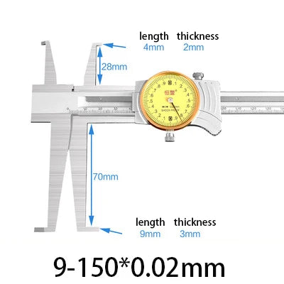 Double Internal Groove Digital Caliper 9-150mm Internal Groove Electronic Vernier Caliper Internal Hole Groove Diameter Caliper