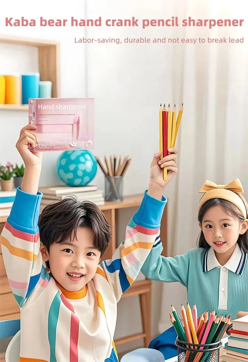 Kawaii Creative Pencil Sharpener Cute Stationery for Kids Adults Office School Supplies Unique Accessory