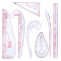 KRABALL Sewing Ruler Set Measure Patchwork Tailor French Curve Ruler for Fabric Drawing Template DIY Sewing Accessories Tool