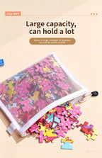 New Puzzle Storage Bag Children's Building Blocks Small Toys Special Sorting Bags Transparent Mesh Gauze Zipper Mesh Bags