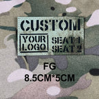 Custom Laser Cutting IR IFF Infrared Reflection Patch Name Tapes Tag Brand Black Letters