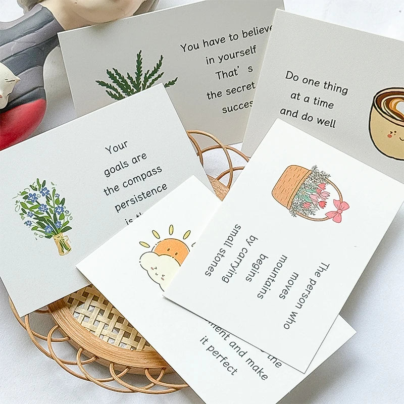 Mr Paper, 90 Inspirational Affirmation Cards Student Stationery Supplies kawaii stationery cardstock paper affirmation cards