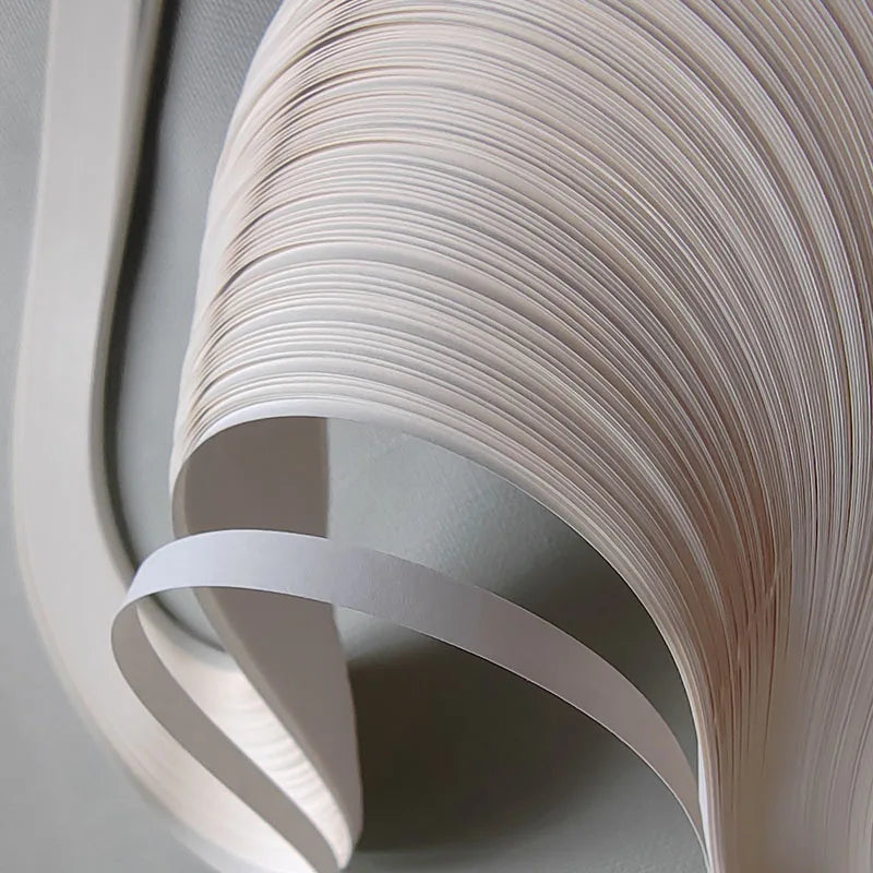 2 Packs 120 Quilling Paper Strips X2 White 53cm Long 5mm Wide Origami Handmade DIY Art Craft Paper