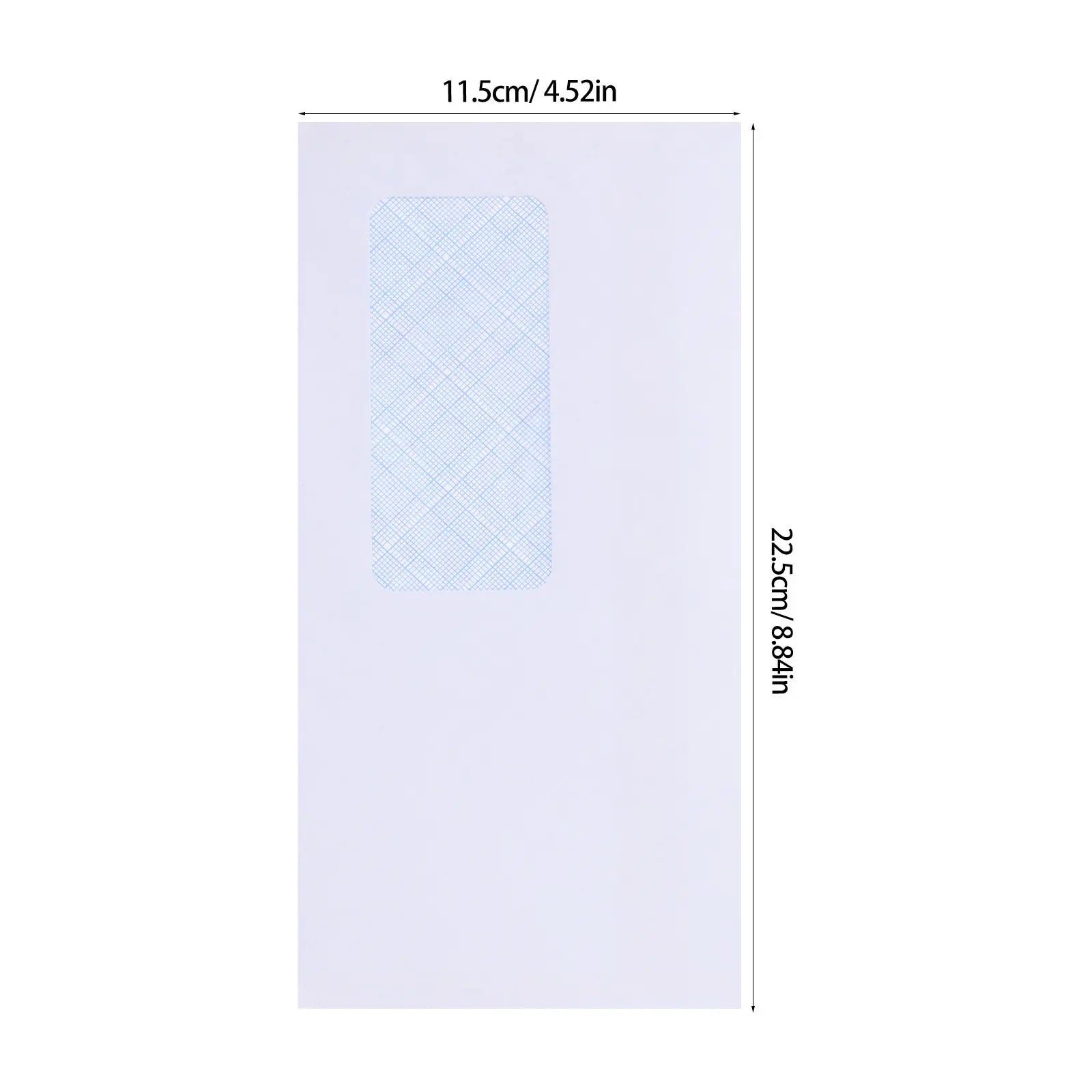 50Pcs Self-Sealing Security Envelopes Left Window Design Peel Seal Business Mailing Document Invitation Stationery Privacy