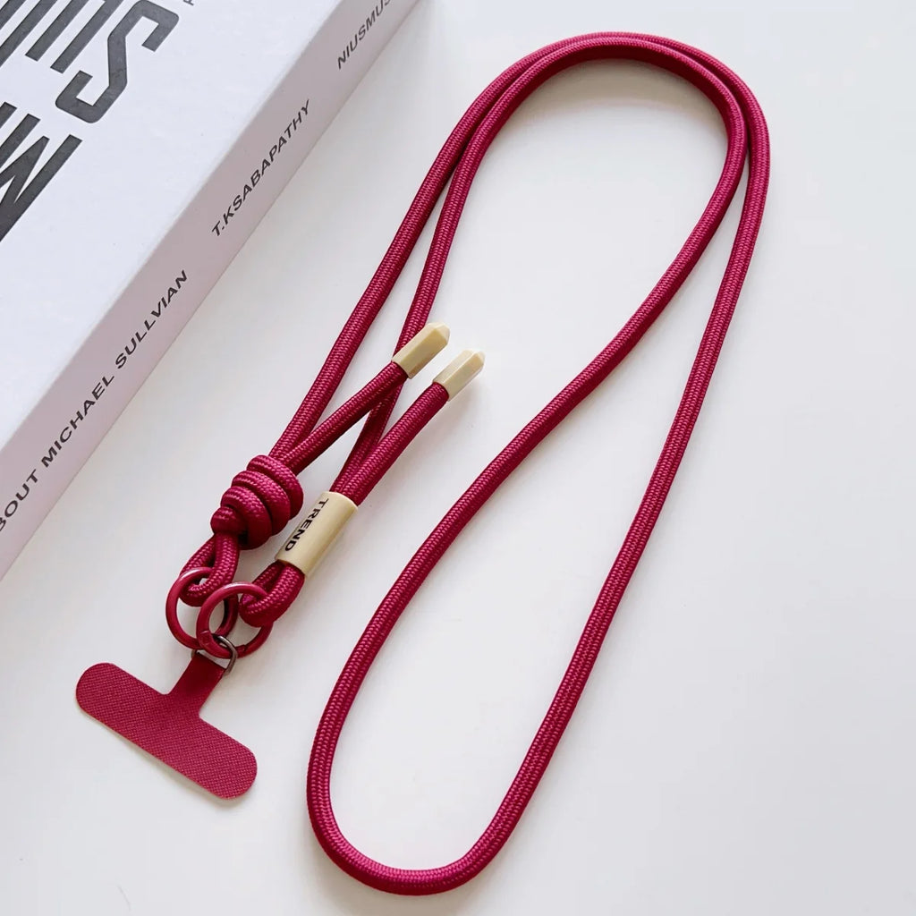 1Pc Universal Long Phone Lanyard Length Adjustable Neck Hanging Rope Crossbody Rope With Phone Case Connection Clip
