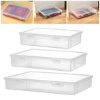 1Pc Transparent Storage Container Plastic Dustproof Box Stationery Jewelry Portable Large Capacity A4 A5 File Organizer Supplies