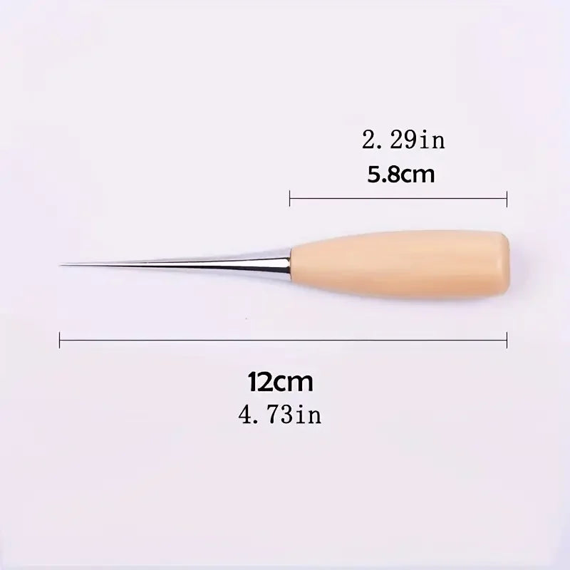 Heavy-Duty Handheld Hole Punch for Leather, Wood, Fabric. Professional Precision Tool with Ergonomic Grip for Craftsmen
