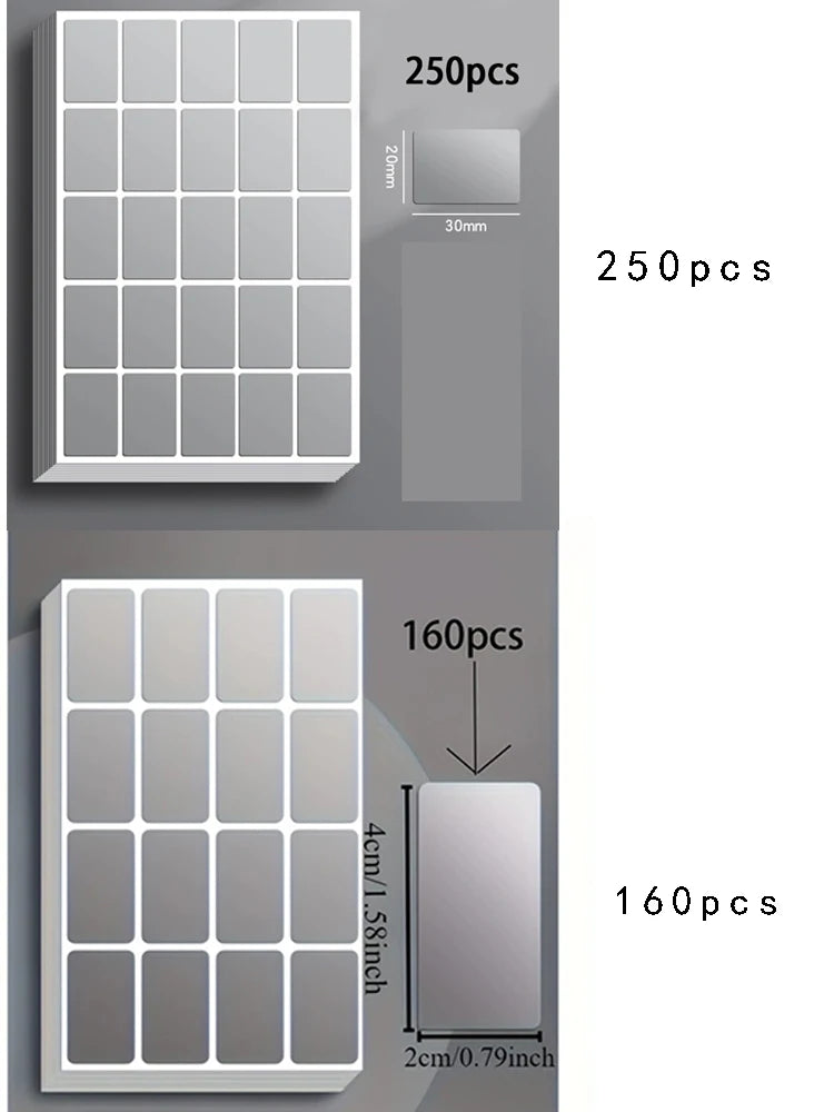 160Pcs-300Pcs-600Pcs Removable Waterproof Label Stickers Ideal for Organizing Office & Home Use Storage Freeze Food Design