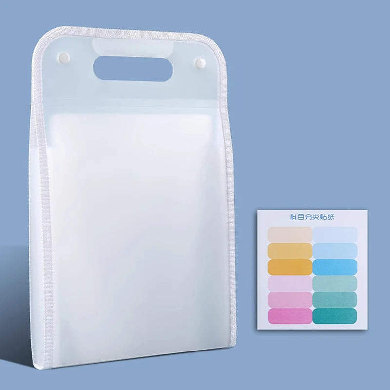 13 Pocket File Folders Portable A4 Letter Size Macaron Color Accordian Document Organizer Classroom Office Home Storage[S13]