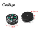 10pcs Paracord Bracelet Compass Portable Handheld Compasses Outdoor Camp Night Fishing Hiking Climbing Survival Navigation Tool