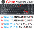 Keyboard Cover for Acer Nitro 16 16S 15 17 5 Spin 7 AN515 AN517 AN715 V AN16 AN14 ANV15 AN18 ANV16 Silicone Protector Skin Case