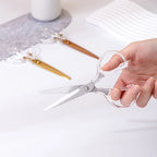 Acrylic Scissors Transparent Handle Gold Silver Colored Sharp Stainless Steel Kitchen,Office Stationery,Paper Cut Pruning Sewing