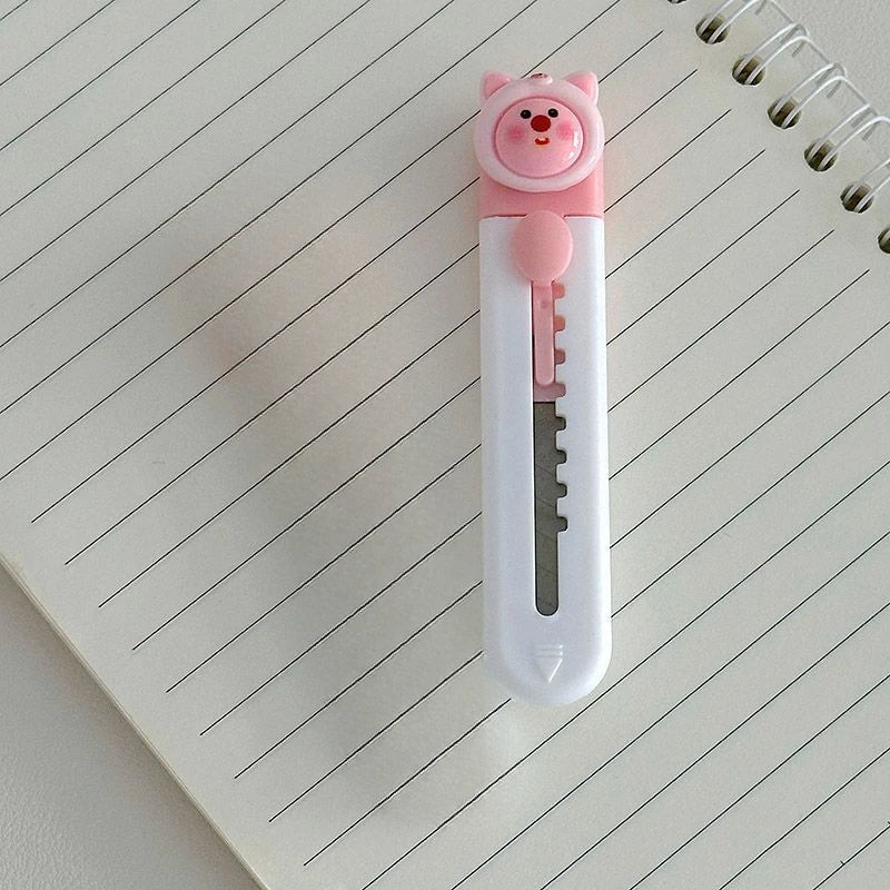 1pc Cartoon Mini Utility Knife Personalized Gift Handcrafted Cardboard Cutter Letter Opener for Students and DIY