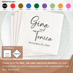 Personalized Paper Napkins for Wedding Custom Napkins of Your Text 50-500pcs Disposable Napkins for Cocktail Party Hen Party
