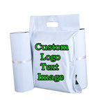 50PCS Portable White Express Courier Tote Bag DIY Logo Plastic Self-Sealing Adhesive Poly Envelope T-shirt Gift Mailing Pouches