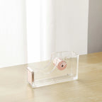 Mingqiang Cross-border Transparent Acrylic Tape Base Tape Cutting Machine Desktop Office Supplies Gift Set