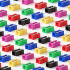 50/100pcs 2.5cm Mini Color Pencil Sharpener Curved Anti-slip Design Plastic Square Pencil Sharpener School Reward Stationery ﻿