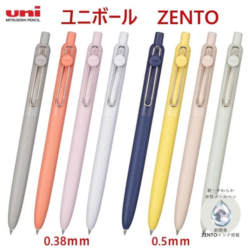 uniball ZENTO Standard 0.38/0.5mm Gel Pens,Water-Based Smooth Writing Roller Ball Pens Fit for a variety of occasions Stationery