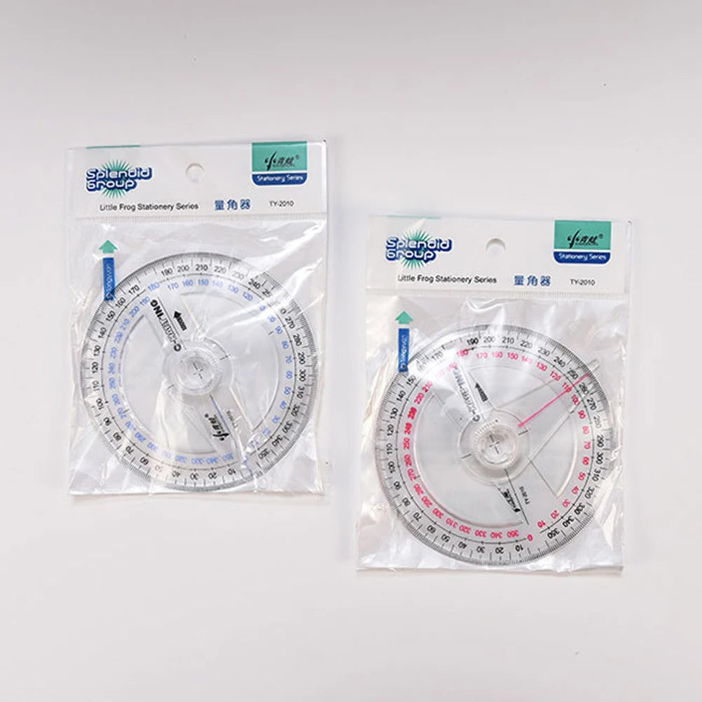 Arm Rotary Measuring Ruler Plastic 360 Degree Pointer Protractor Angle Finder Measurement Height Limit Gauge Tools