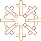 20/50PCS Gold Cross Bible Paper Clips - Versatile Bible Study Supplies, Also Great As Journaling Paper Clips and Bookmarks