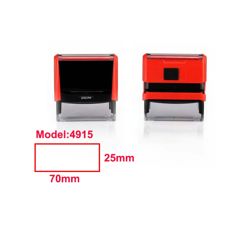 Custom Rectangular Office 1-4 Lines Self-Inking Personalized Stamp Create Your Own Stamp With Your Image, Text, Logo, Drawing