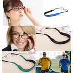 1Pc Floating Glasses Sunglasses Stretchy Band Strap Belt Cord Holder Neoprene Sunglasses Eyeglass Band Floater Cord 42*2cm