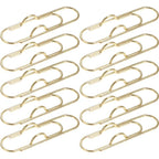 10-1Pcs Metal Pen Holder Clips Portable Paper Fix Clips Journal Document Notebook Pictures Pin Pocket Student Office School Tool
