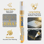 Gravestone Repair Pen 20g, Fade-Resistant, Tombstone Inscription Restoration, Restores Faded Engravings, Anti-Weathering, Gold-Plated Marking Pen