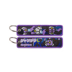 Kawaii Japanese Elf Anime Embroidery Key Fobs Key Tag Motorcycles Cars Backpack Chaveiro Keychain Fashion Keyring Friends Gifts