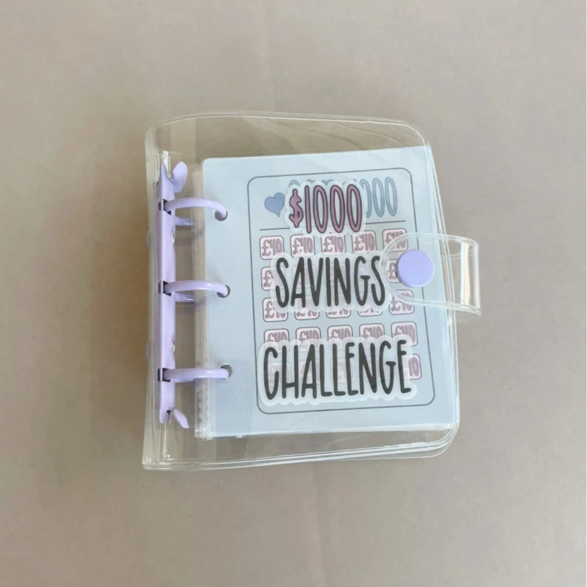 1-Pack Organization Challenge Binder: A cash envelope system designed to simplify budget management and financial planning
