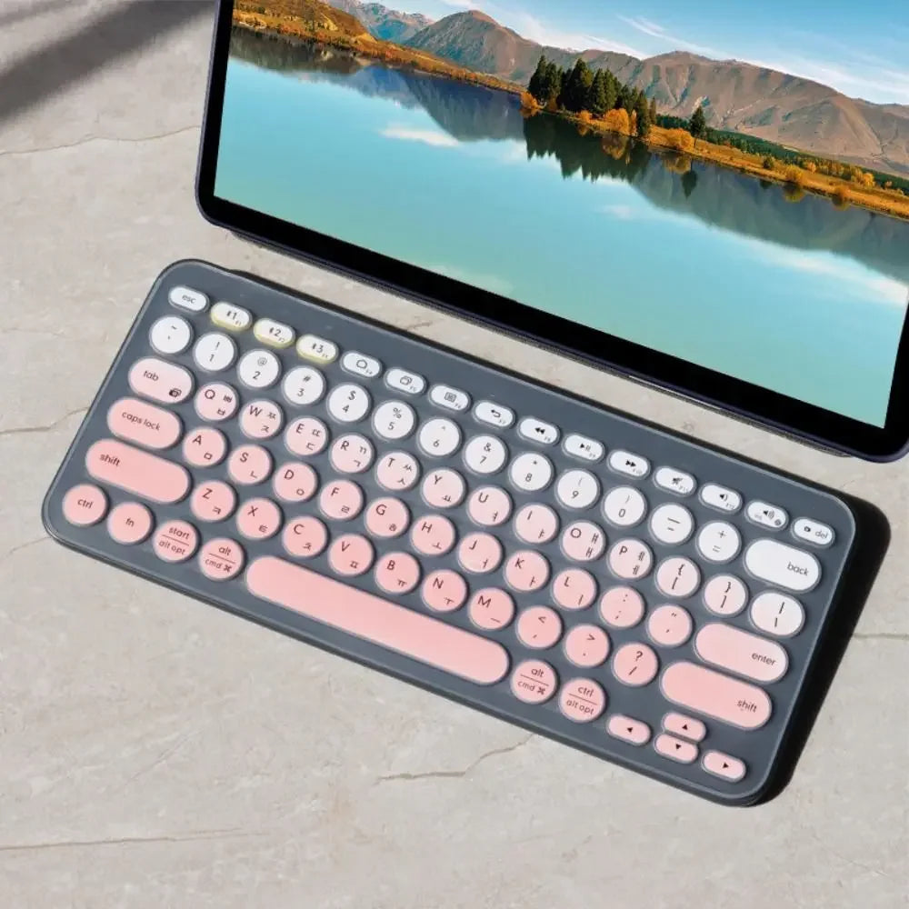 Transparent Korean Keyboard Cover Durable Wear-resistant Protective Skin Dustproof TPU for Logitech k380
