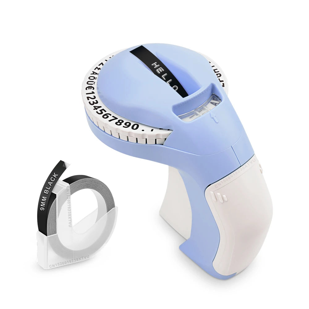 Portable Label Maker B90 Adhesive Sticker Printer similar to Dymo 12965 Labeling Machine Compatible for Dymo 3D 9mm Label Tapes