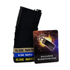 6 Pack Magazine Marking Band for 5.56 Nato Magazine Marking Rubber Band Anti-slip Convenient Identification for Gun Safety