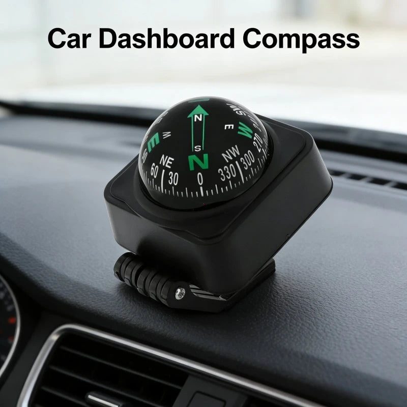 Auto Vehicle Navigating Car Compass Car Dashboard Navigation Compass For Outdoor Boat Hiking Portable Folding Camping Equipment
