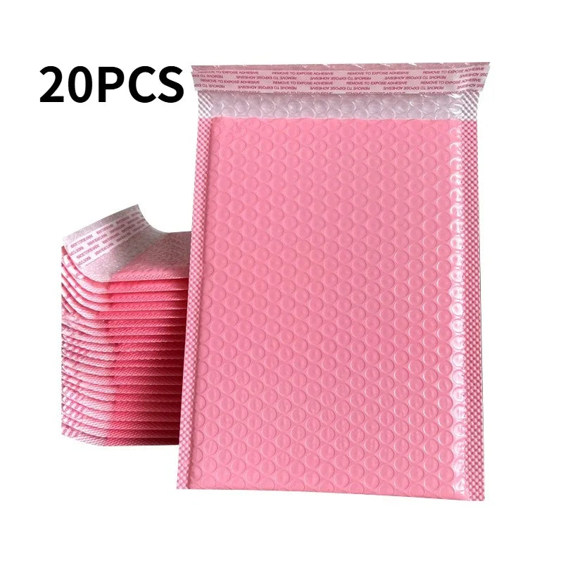 20Pcs Bubble Mailer Envelope Mailing Shipping Packaging Small Business Supplies Self Seal Bubble Waterproof Express Envelope