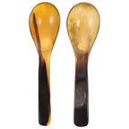 2 Pcs Ox Horn Spoons Kitchen Gadgets Smooth Surface Restaurant Hotel Buffet Easy Clean Daily Use Decorative Effects Rice