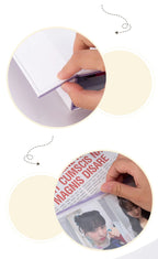 A5 Binder Photocards Magnetic D 3/7 Ring Kpop Photo Album Photocard Holder Collection Book Macaron Binder 1 2 4 Pocket Sleeves