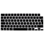 Keyboard Protective Film Silicone for 12-16' MacBook Air/Pro M1 M2 M3 Spanish Keyboard Cover Soft Protection Accessories Black