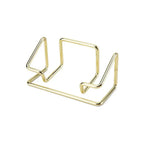 Gold Metal Business Card Holder Desk Bracket Cards Organizer Office Business Cards Display Holders Fashion Desktop Decorative
