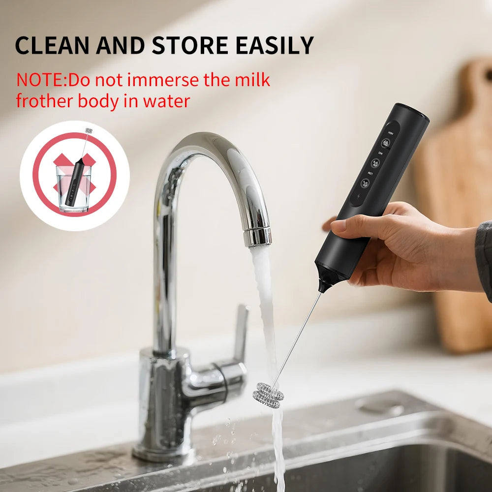 Wireless Electric Mini Milk Frother Coffee Whisk Portable Egg Beater Blender Kitchen Cooking Stirrer Cappuccino Coffee Maker